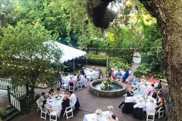 Outdoor wedding area