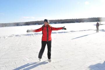 Ice skating