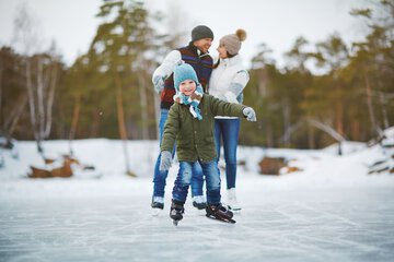 Ice skating