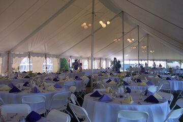 Outdoor wedding area