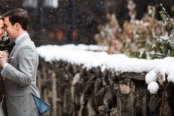 Outdoor wedding area