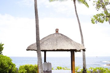 Outdoor wedding area