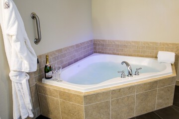 Private spa tub