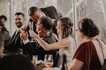 Outdoor wedding area