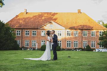 Outdoor wedding area