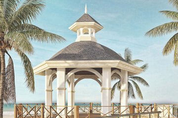 Outdoor wedding area
