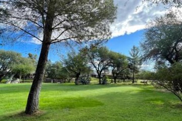 Outdoor wedding area