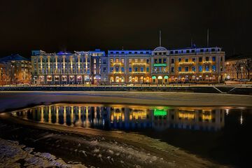 Front of property - evening/night