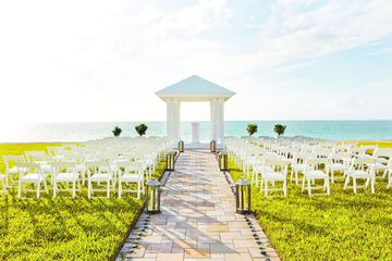 Outdoor wedding area