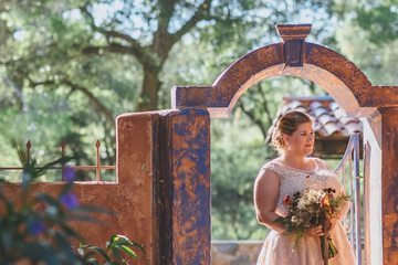 Outdoor wedding area