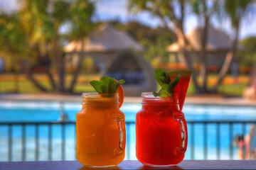 Poolside bar