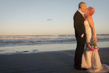 Outdoor wedding area
