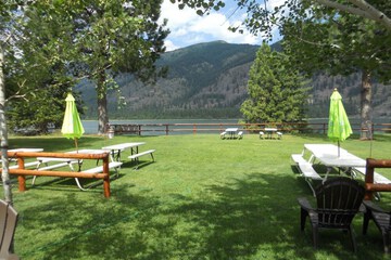 Outdoor wedding area