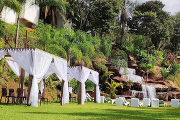Outdoor wedding area