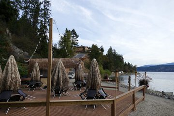 Outdoor banquet area