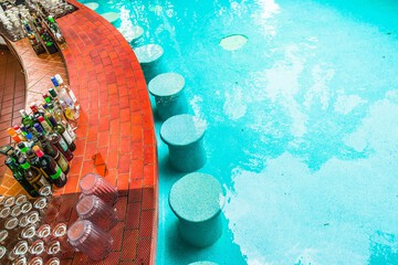 Poolside bar