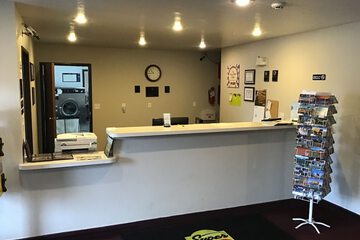 Check-in/check-out kiosk