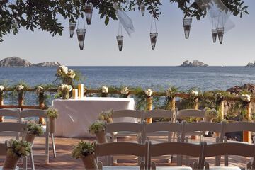 Outdoor wedding area