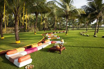 Outdoor wedding area