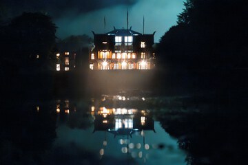 Front of property - evening/night