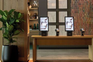 Check-in/check-out kiosk