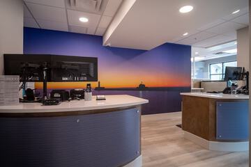 Check-in/check-out kiosk