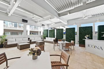 Outdoor wedding area