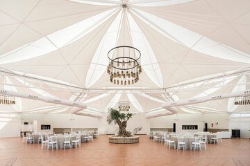 Outdoor wedding area