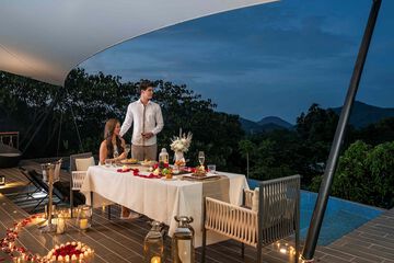 Couples dining