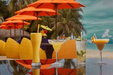 Poolside bar