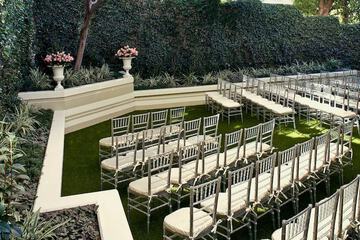 Outdoor wedding area