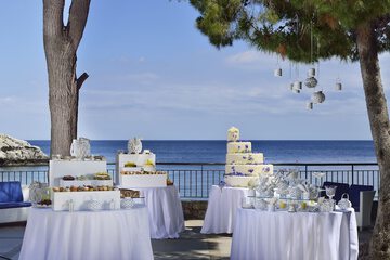 Outdoor wedding area