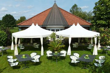 Outdoor wedding area
