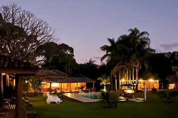 Front of property - evening/night