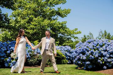 Outdoor wedding area