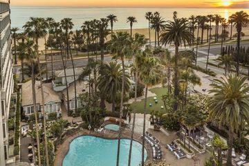 Outdoor banquet area