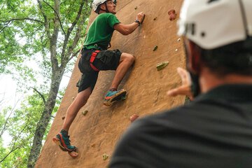 Outdoor rock climbing