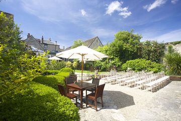 Outdoor wedding area