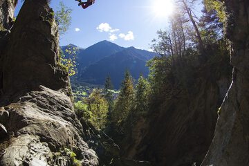 Outdoor rock climbing