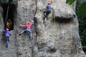 Outdoor rock climbing