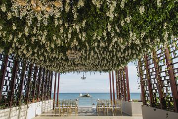Outdoor wedding area