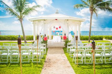 Outdoor wedding area