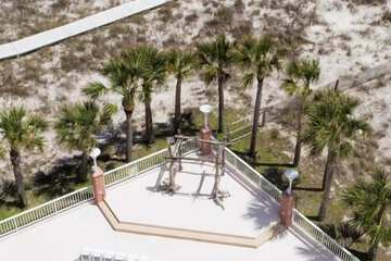 Outdoor wedding area