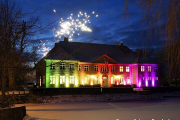 Front of property - evening/night