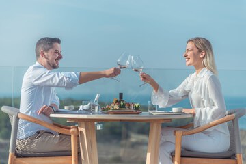 Couples dining