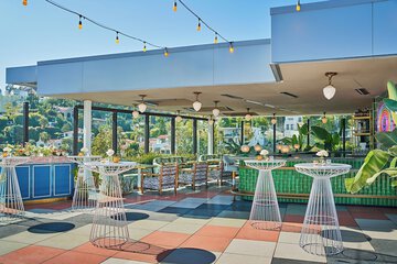 Outdoor banquet area