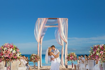 Outdoor wedding area