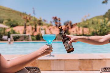 Poolside bar