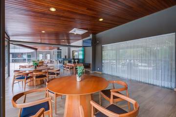Outdoor banquet area