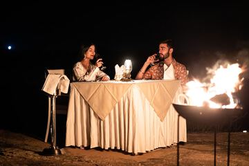 Couples dining